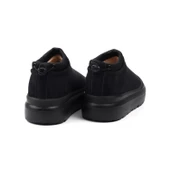 Kadın Siyah Süet İçi Kürklü Bot - Kalın Tabanlı, Rahat, Kaymaz, Günlük ve Kışlık - 2