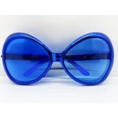 Mavi Renk Yeşilçam Nostalji 80li Yıllar 90lı Yıllar Parti Gözlüğü 7x16 Cm - 1