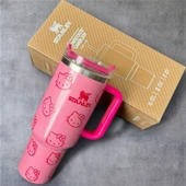 Stanley Quencher Termos x Hello Kitty Pembe 1.18 Lt. Pipetli thumbnail 3