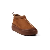 Kadın Taba Süet İçi Kürklü Bot - Kalın Tabanlı, Rahat, Kaymaz, Günlük ve Kışlık thumbnail 3