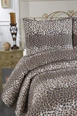 Ultrasonik Kapitoneli Leopar Çift Kişilik Yatak Örtüsü thumbnail 3