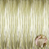 Mat Altın Püsküllü Kapı Perdesi - Parti, Bekarlığa Veda, Doğum Günü 1x2 M - 1