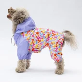 Pawstar Marsala Polarlı Su Geçirmez Küçük Irk Köpek Yağmurluk Tulum - 1