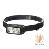 Hs-43 Sensörlü Şarjlı Type-c Çok Amaçlı Kırmızı Işıklı Kafa Lambası - 1