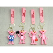 Pembe Panter Silikon Anahtarlık Alk4271 - 1