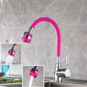 Buffer® Oynar Başlıklı Tasarruflu Kubar Musluk Borusu Ve Başlığı  Pembe thumbnail 1