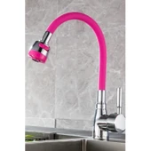 Buffer® Oynar Başlıklı Tasarruflu Kubar Musluk Borusu Ve Başlığı  Pembe thumbnail 6