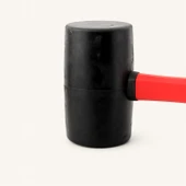 Kaucuk Tokmak 95 lik Bordür Tokmağı Fayans Fayansçı Tokmağı 1.5 Kg Çekiç Karo Döşeme Siyah Renk thumbnail 3