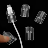 Şeffaf Silikon Kablo Koruyucu 1 Adet - 1