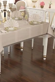 Asu 26 Parça Masa Örtüsü Takımı 160x220 cm Cappucino - 1
