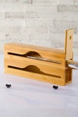 Bundeba Bambu 2 Bölmeli Streç ve Folyo Kesici Tezgah Üstü Çekmece İçi Organizer 33,5x15,5x8 Cm - 2