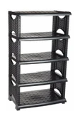 elisalife Rattan Kaliteli Plastik Ayakkabılık Siyah - 2