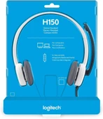 Logitech H150 Beyaz Mikrofonlu Kulak Üstü Kulaklık Teşhir thumbnail 7