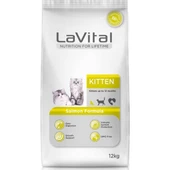 La Vital  Kitten Salmon Somonlu 12 kg Yavru Kuru Kedi Maması - 1
