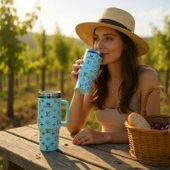 Stanley Quencher Termos louis vuitton mavi 1.18 Lt. Pipetli thumbnail 3