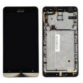 Asus Zenfone 6 A600CG Lcd Ekran Dokunmatik (Siyah Çıtalı) - 1