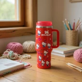 Stanley Quencher Termos x Hello Kitty Kırmızı 1.18 Lt. Pipetli thumbnail 3