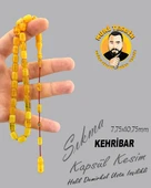 HALİL DEMİRKOL SIKMA KEHRİBAR KAPSÜL KESİM 7,75X10,75mm - 1