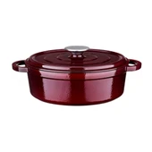 Leggno Flm4881st24mr Flame Döküm Sığ Tencere Bordo 24 Cm - 1