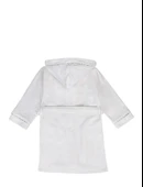 Ecocotton Dagi Erkek Çocuk Bornoz %100 Organik Pamuk Nakışlı Ekru 7-8 Yaş thumbnail 2