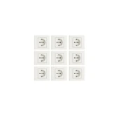 Grano Beyaz Topraklı Priz 9'lu Paket (çerçeve Dahil) thumbnail 1