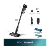 Phılıps XC7053/01 7000 Serisi Aqua 25.2 V Kablosuz Dik Süpürge, PowerCyclone 12, TriActive Akıllı Başlık, 80 dk'ya Kadar Şarj, 3 Aşamalı Filtreleme, - 3