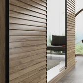 Hunerika Zaragoza Premium sürgülü gardırop -Minifiks - Pera / Siyah - 3