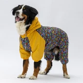 Pawstar Ferrara Polarlı Su Geçirmez Orta-Büyük Irk Köpek Yağmurluk Tulum - 3