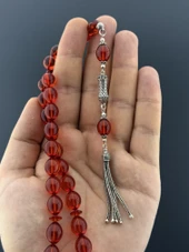 6,6 GR 925 AYAR GÜMÜŞ PSÜKÜL FERDİ GÜVEN ATEŞ KEHRİBAR BEYZİ KESİM 10X12,50 - 3