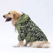 Pawstar Yeşil Dijon Polarlı Su Geçirmez Orta-Büyük Irk Köpek Yağmurluğu thumbnail 3