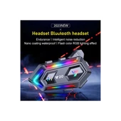 Y20 Motor Kurye Kask Kulaklık Rgb Modlu Bluetooth Motosiklet Kulaklık 5.3 Bluetooth Interkom - 3