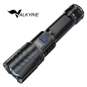 Valkyrie Şarjlı LED El Feneri 3 Mod Zoom Dijital Göstergeli Type-C Hızlı Şarj thumbnail 1