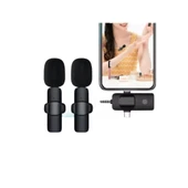Yüksek Kalite Profesyonel 3 In 1 Kablosuz Taşınabilir Yaka Mikrofonu Youtube Facebook Tiktok - 5
