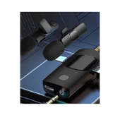 Yüksek Kalite Profesyonel 3 In 1 Kablosuz Taşınabilir Yaka Mikrofonu Youtube Facebook Tiktok - 2