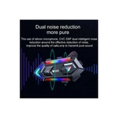 Y20 Motor Kurye Kask Kulaklık Rgb Modlu Bluetooth Motosiklet Kulaklık 5.3 Bluetooth Interkom - 5
