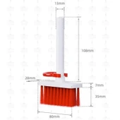 Buffer® Çok Amaçlı Kırmızı Hassas Fırça Başlıklı Bilgisayar Laptop Temizleme Fırçası - 6