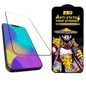 iPhone 14-13 Uyumlu Toz Geçirmez Kavisli Kenar 9D Full Ekran Koruyucu Cam - 1