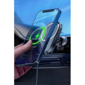 Buffer® 15w Mıknatıslı Takılabilen Hızlı Şarj Tüm Cihaz Ve Araçlara Uyumlu Araç İçi Şarj Cihazı - 6