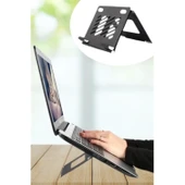 Buffer® Ayarlanabilir Metal Dizüstü Destek Tabanı Katlanabilir Taşınabilir Laptop Sehpası Standı - 5