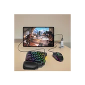 Pubg Mobil Oyun Kiti 5in1 Bt5.3 Klavye Mouse Dönüştürücü Seti Pugb Seti - 5