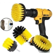 Buffer® 3lü Matkap Ucu Banyo Küvet Duşakabin Araba Tekerliği Koltuk Yıkama Temizleme Fırçası Seti thumbnail 7