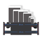 Buffer® Oto Koltuk Arkası Telefon Tablet Tutucu Ayarlanabilir 360 Derece Dönebilen Pratik Stand - 3