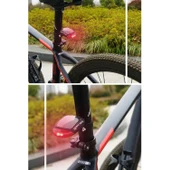 Buffer® Led Güneş Enerjisi İle Şarj Edilebilir Bisiklet Kuyruk Lambası Solar Bisiklet Lambası - 8