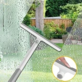 Buffer® 360 Derece Döner Başlıklı Cam Sil Çok Amaçlı Pratik Cam Ayna Fayans Silme Aparatı - 13