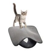 Buffer® Kedi Tuvalet Önü Kum Toplayıcı Temizleyici Elekli Gri Paspas - 10