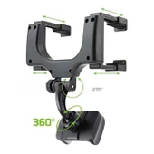 Buffer® Araç İçi Dikiz Aynaya Takılan Telefon Tutucu Otomobil İçi Telefon Tutma Aparatı - 5