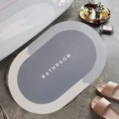 Buffer® Sihirli Süper Su Emici Kaymaz Tabanlı Oval Paspas 40*60 Cm - 1