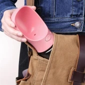 Buffer® Taşınabilir Evcil Hayvan Suluğu Seyahat Kabı Kilitlenebilen Su Sızdırmaz Kap 350 Ml - 8