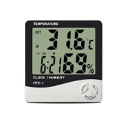 Buffer® Bebek Odası Masaüstü Dijital Termometre Nem Ölçer Higrometre Saat - 5