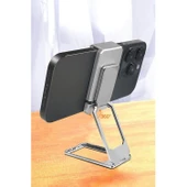 Buffer® 360 Derece Dönen Tüm Telefon Tipleri İle Uyumlu Metal Telefon Standı Braket - 8